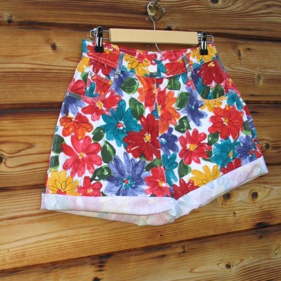 Vtg 90's High Rise Multi Shorts - Picture 2 of 7